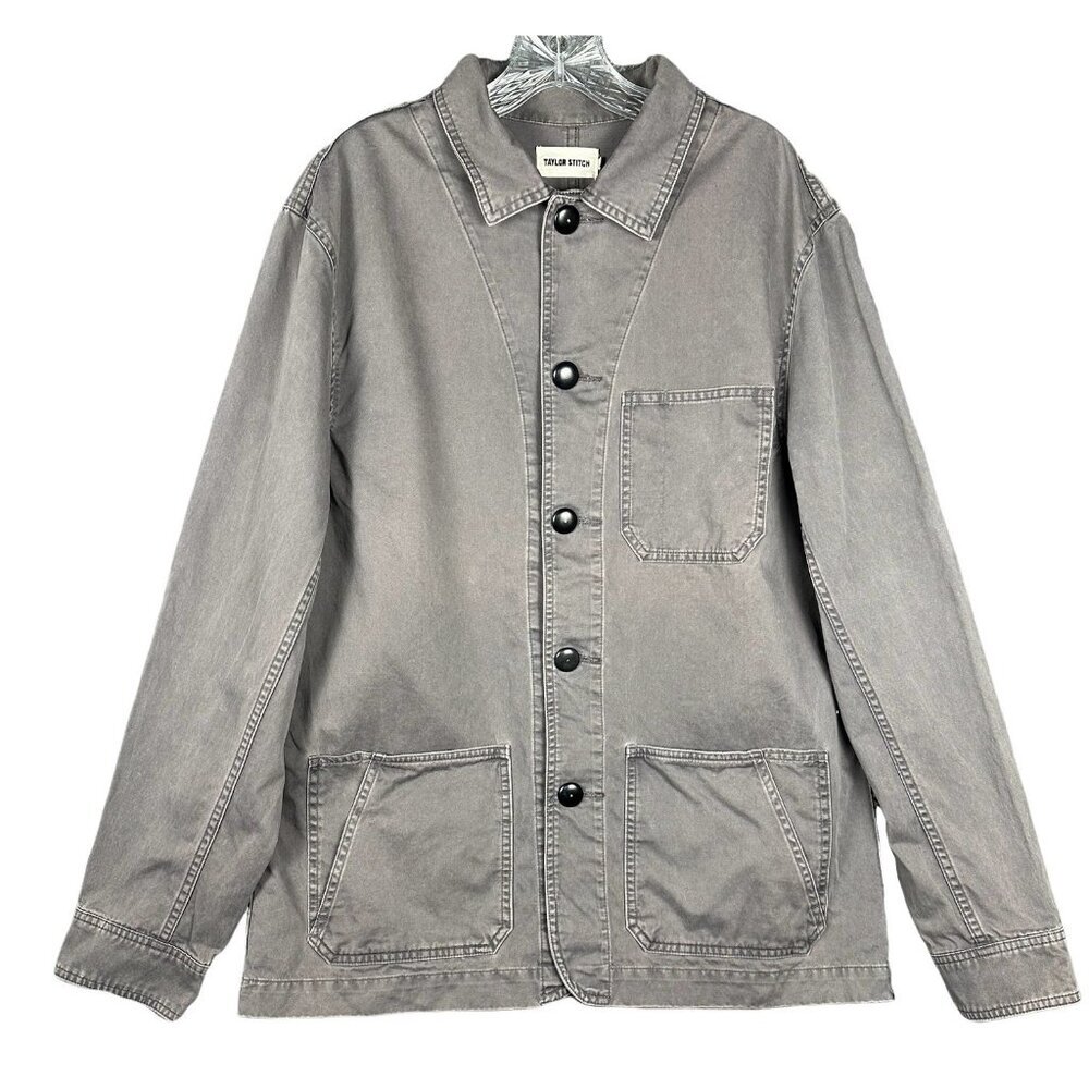 Taylor Stitch Mens Ojai Jacket Organic Charcoal 42/Large Barn Chore Utility Coat